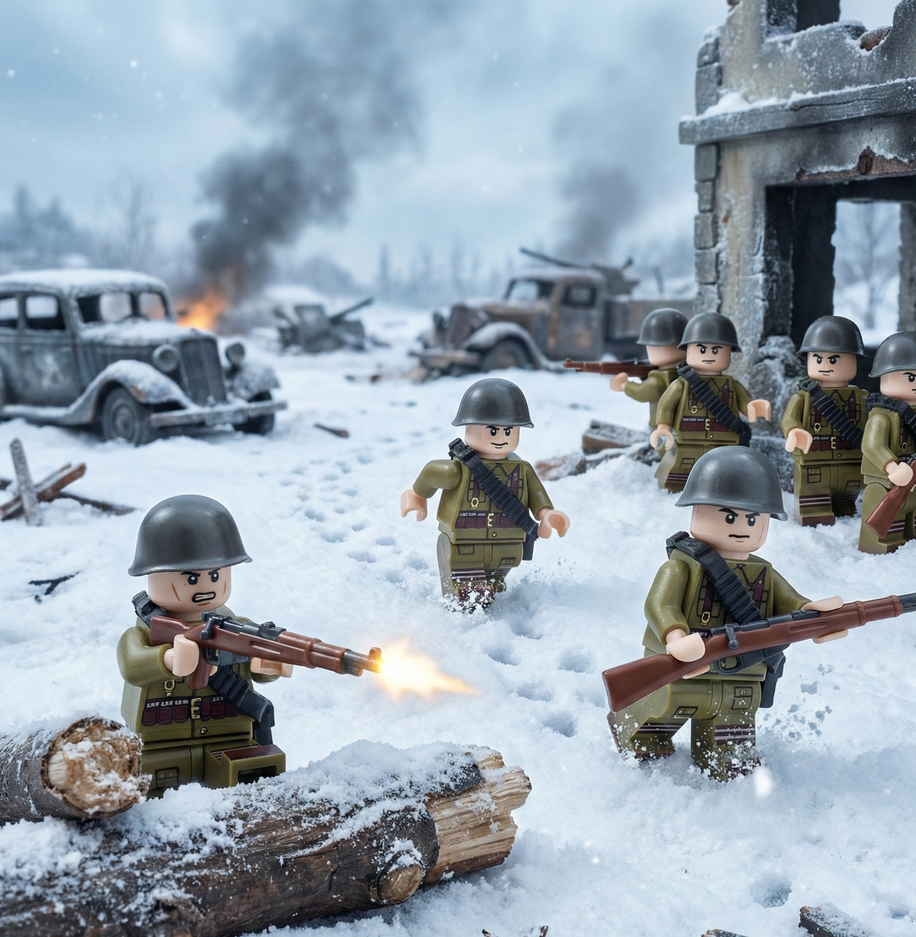 U.S.S.R. WWII Soldiers (24 Figures)