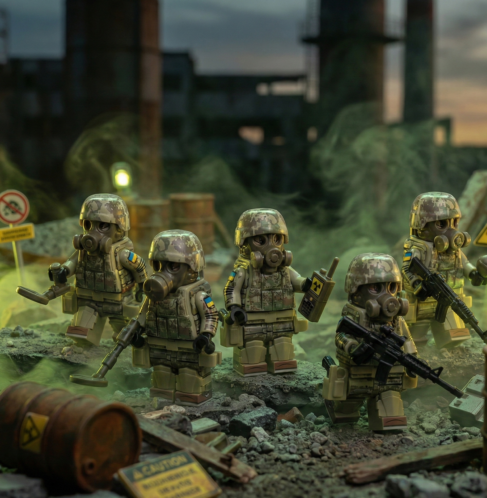 Ukrainian Biochemical Special Forces (5 Figures)