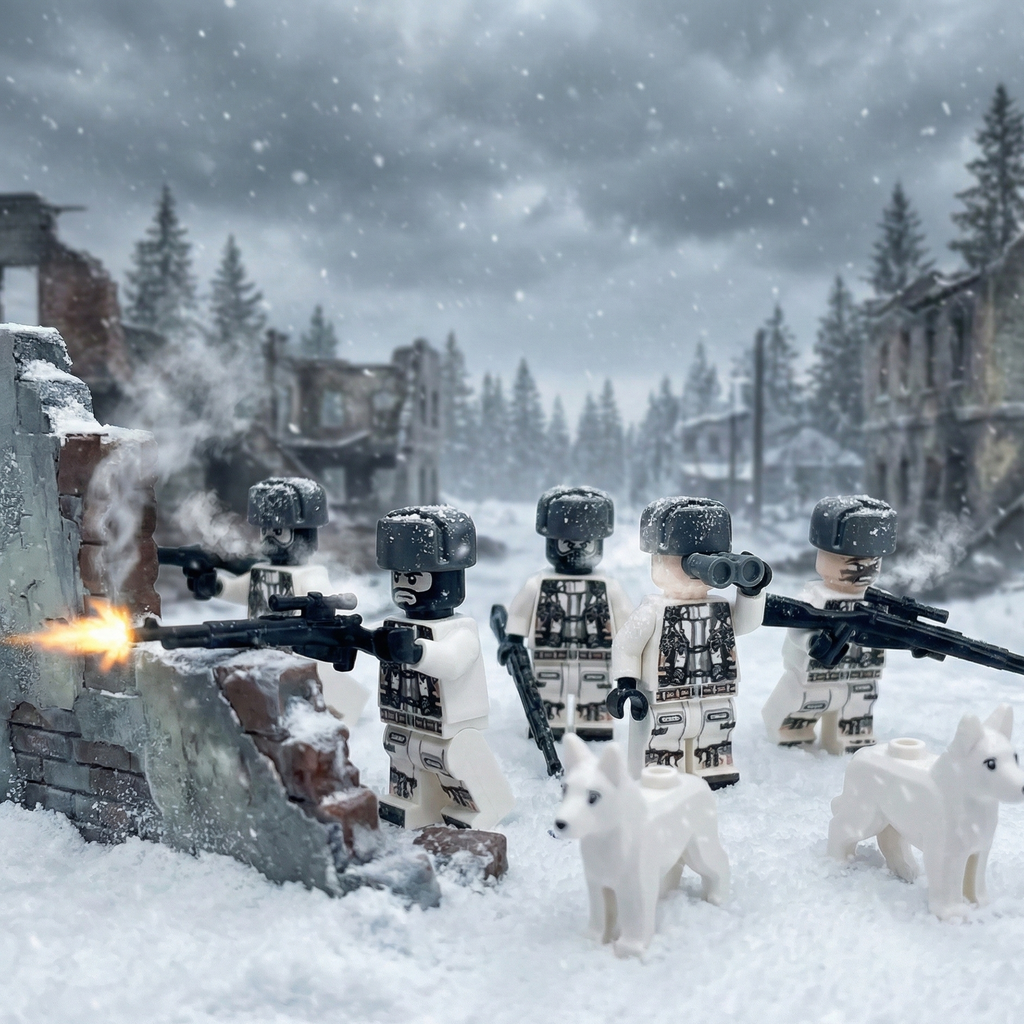 WW2 Soviet Union Winter Sniper Unit (6 Figures)
