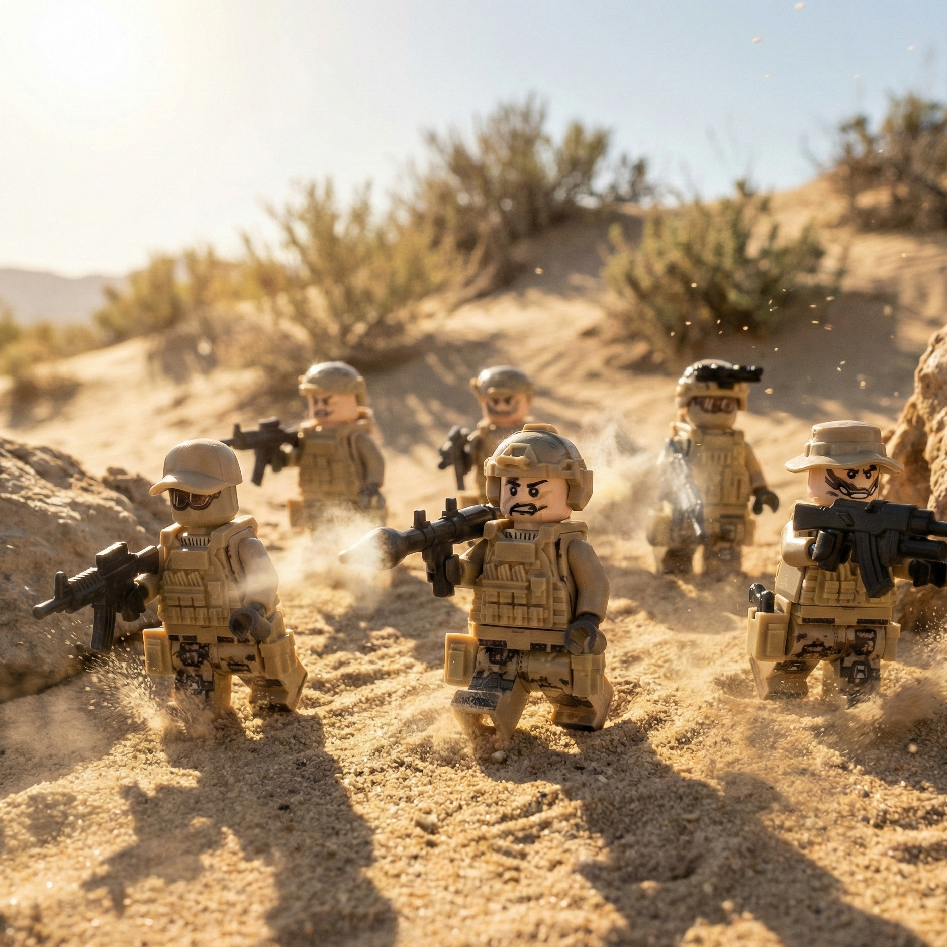 U.S. MARSOC Unit - Dune Camo (6 Figures)