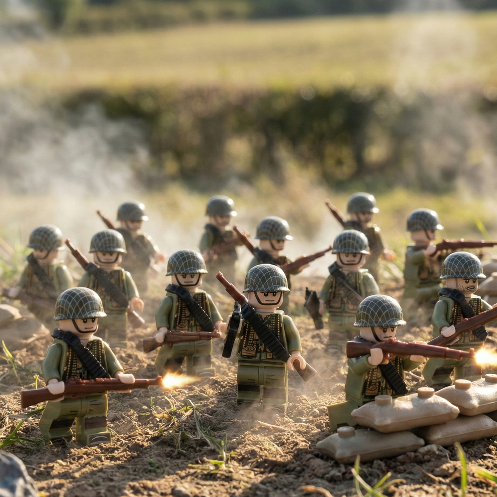 3rd Infantry U.S. WWII Soldiers (24 Figures)
