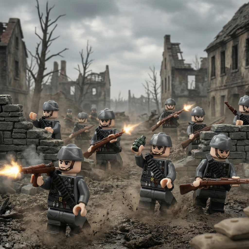 2nd Infantry Division German WWII Soldiers (24 Figures)