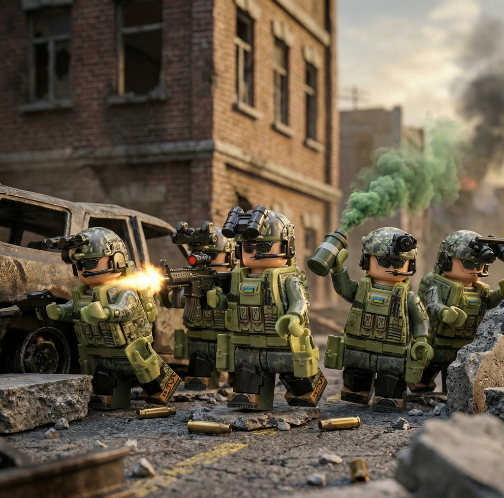 Russian FSB Unit - Night Camo (5 Figures)