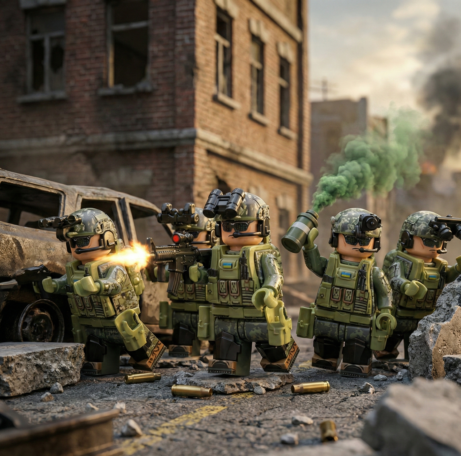 Russian FSB Unit - Night Camo (5 Figures)