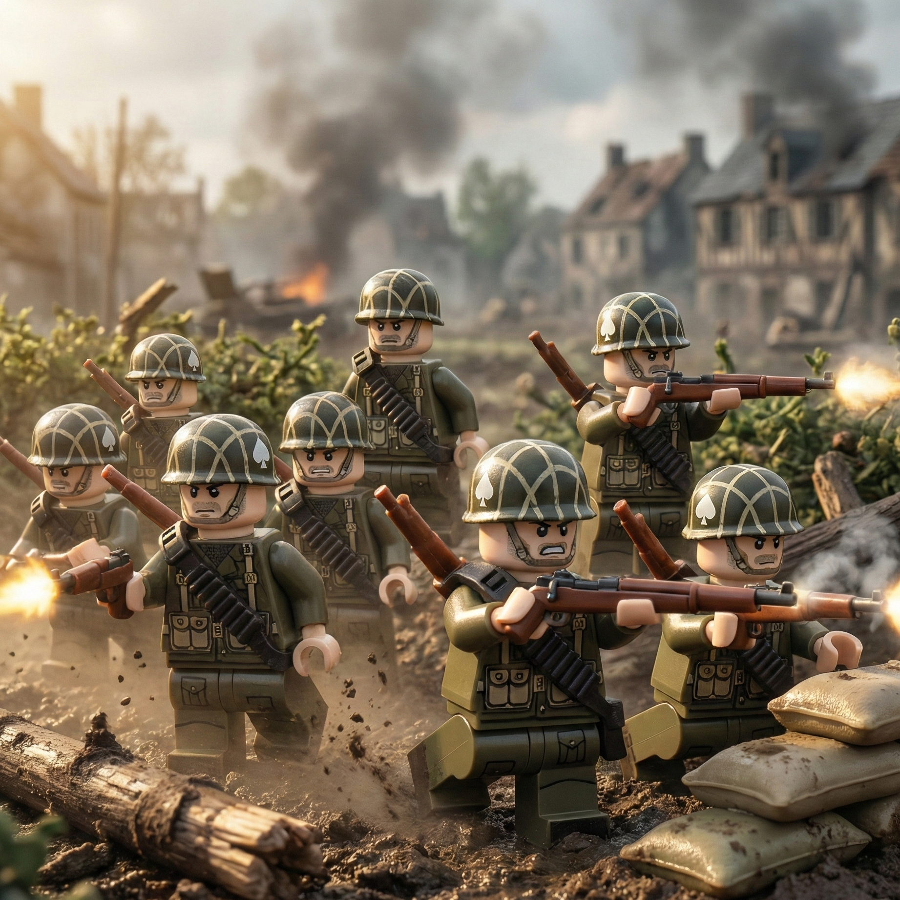 101st Airborne Division U.S. WWII Soldiers (24 Figures)