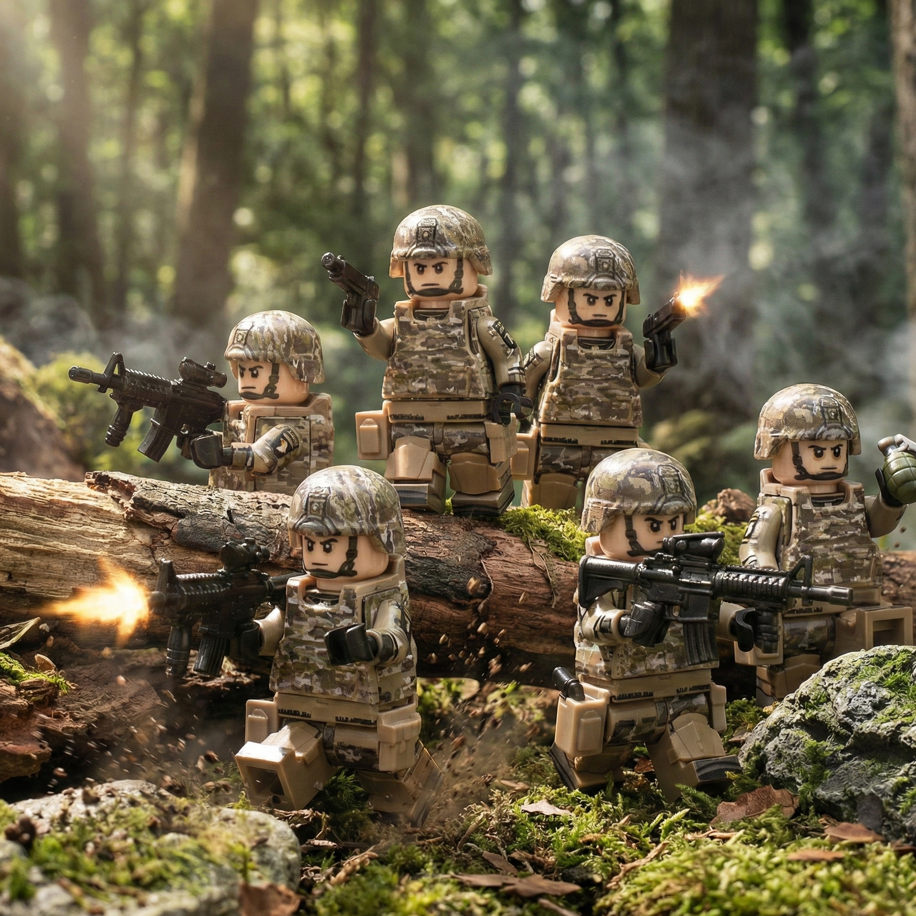 U.S. Army 101st Airborne Unit - Woodland Camo (5 Figures)