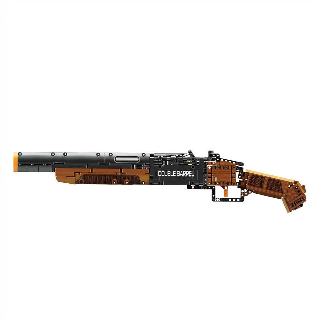 Double-Barrel Coach Gun Shotgun